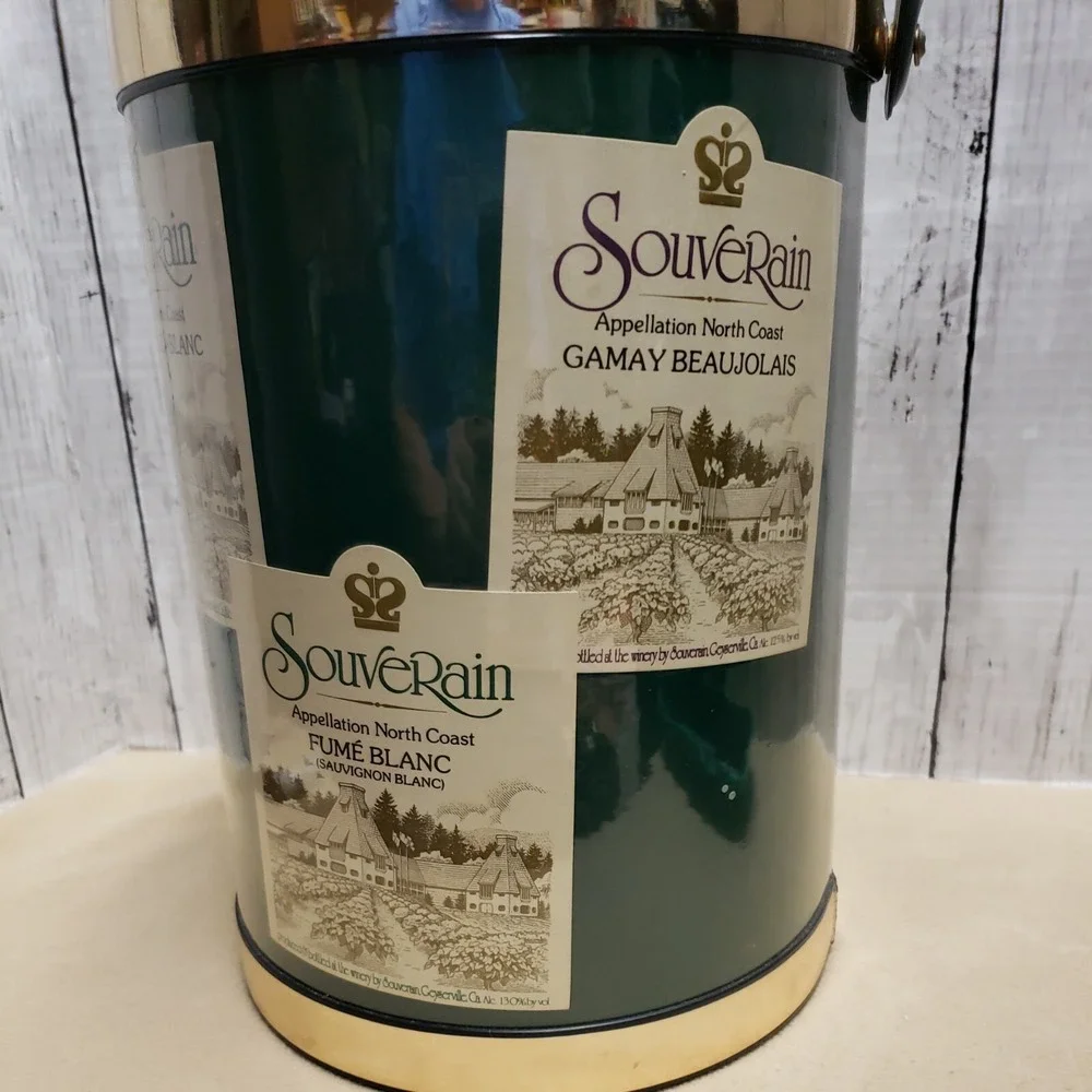 Vintage 1978 SOUVERAIN CABERNET SAUVIGNON Wine Holder ICE Bucket NAPA Sonoma